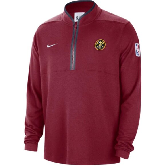 Nike 2023-24 Nuggets 1/2 Zip Top - Crimson - Picture 1 of 6
